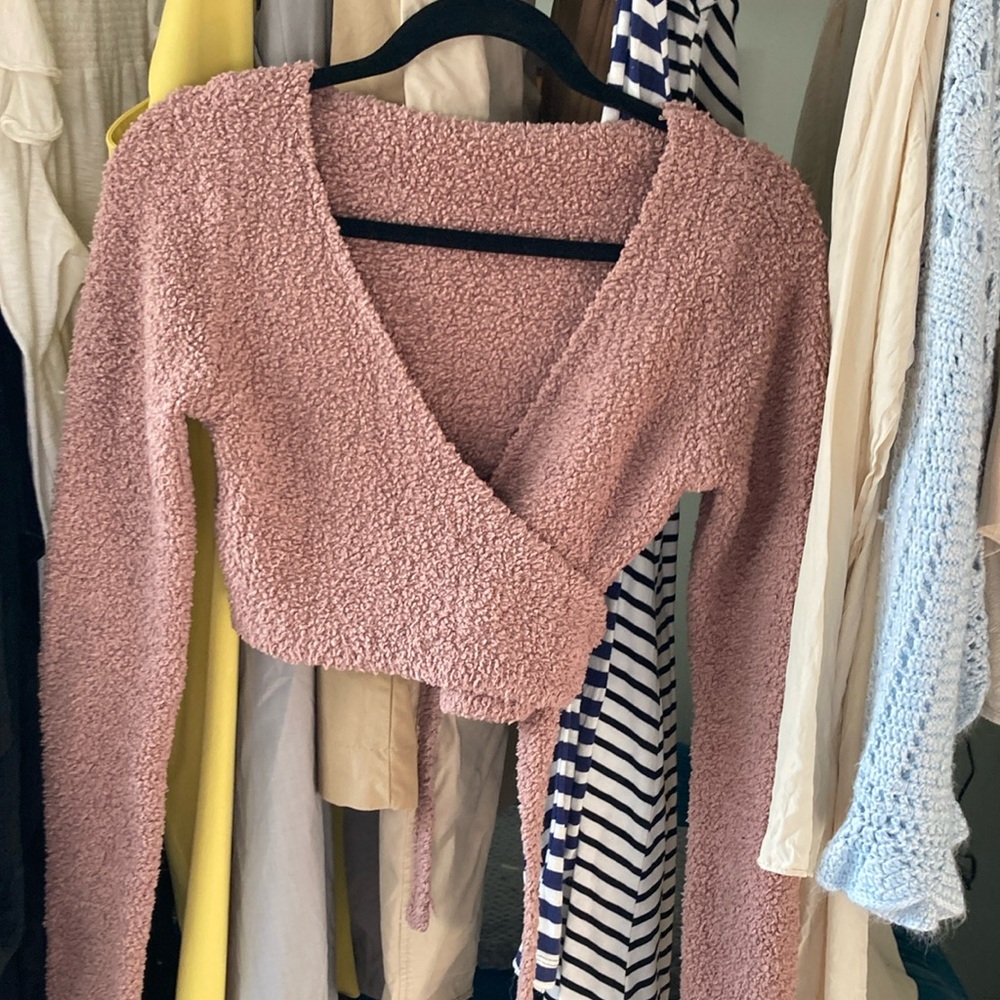Skims Teddy Wrap Sweater